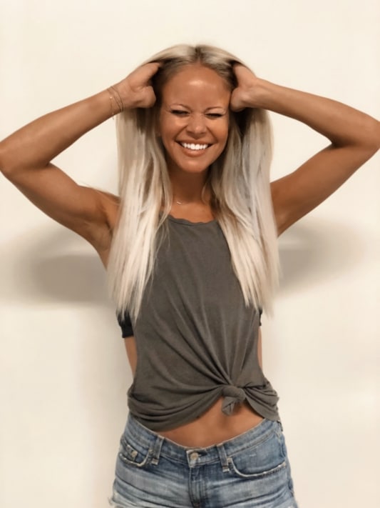 icy white blonde