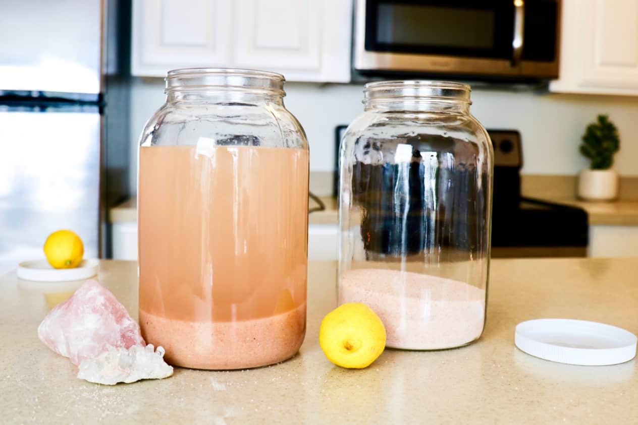 pink himalayan salt sole water