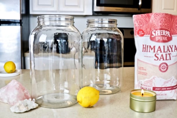 pink himalayan salt sole water
